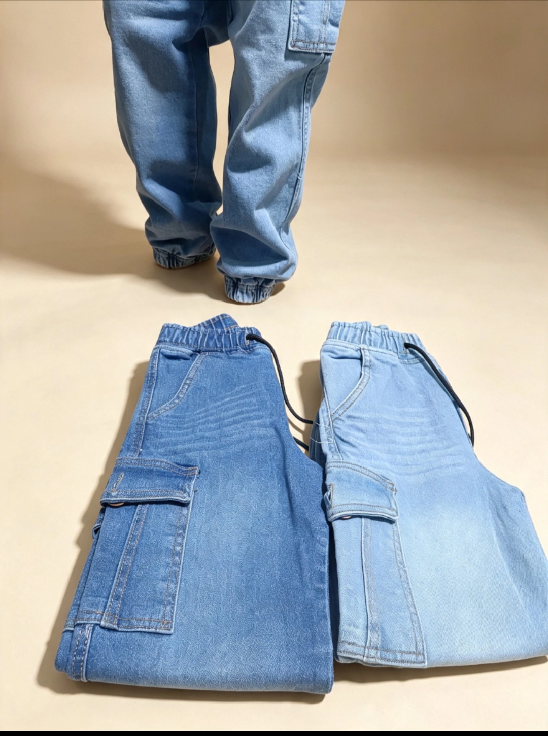 Jogguer Cargo de Jeans Elástizada Niño (talles Reales) - Imagen 2