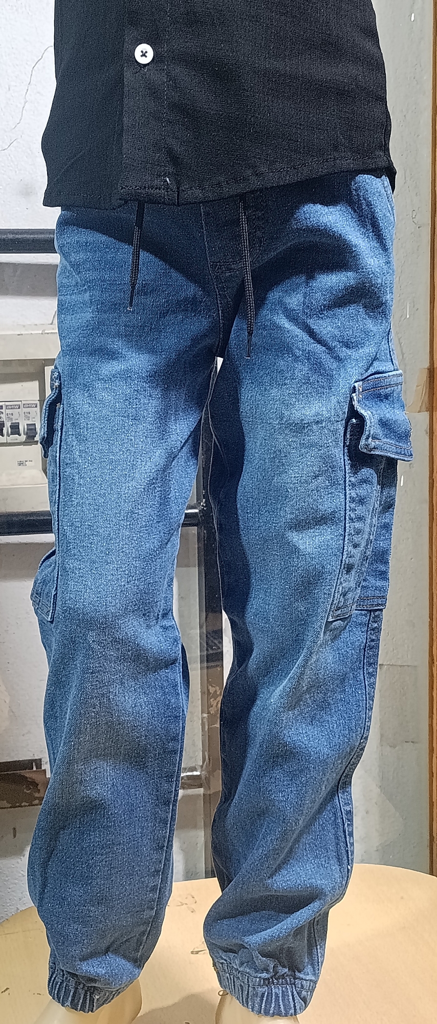 Jogguer Cargo de Jeans Elástizada Niño (talles Reales) - Imagen 3