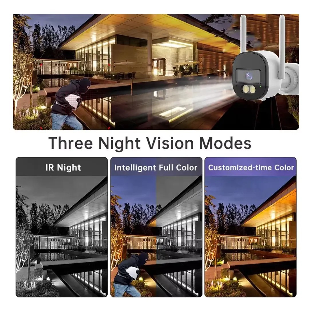 Camara de Seguridad con Wifi,visión Nocturna Exterior - Imagen 2