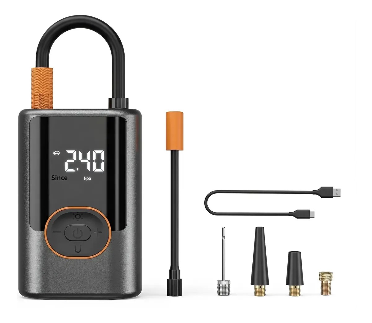 Mini Compresor Inflador con Linterna Recargable - Imagen 2