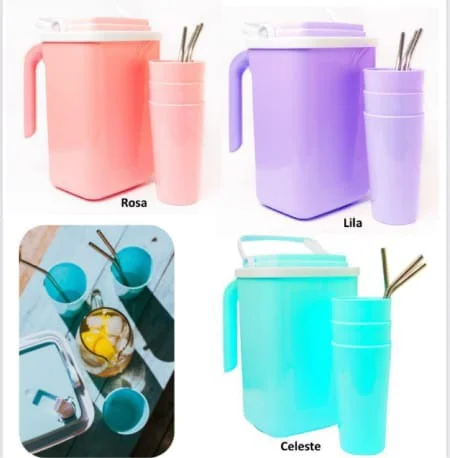 Kit Tereré con 3 Vasos Más 3 Bombillas