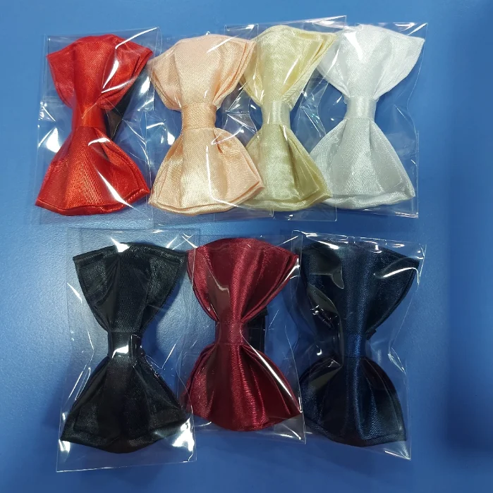 Moños Corbatin de Raso de Niños