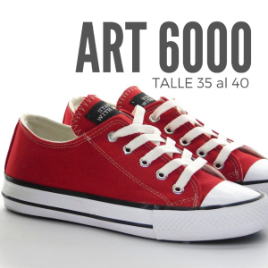 Zapatillas de Lona  Estilo Converse (art 6000)
