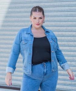 Campera de Jeans Celeste Especial