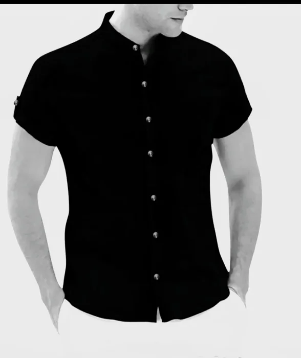 Camisas Cuello Mao de Lino