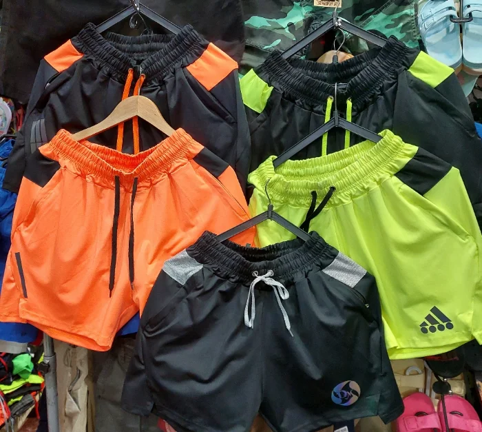 Shores Deportivos de Laycra Bolsillo con Cierre