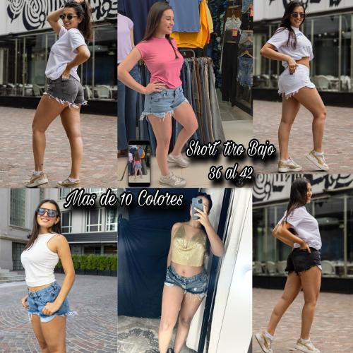 Short Tiro bajo Rigido de Excelente Calce 36 al 42 Varios Colores X Curva $14,000