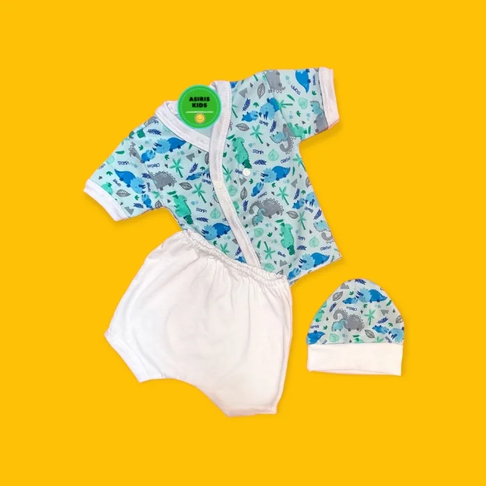 Set Batita, Gorrito y Short de Algodon