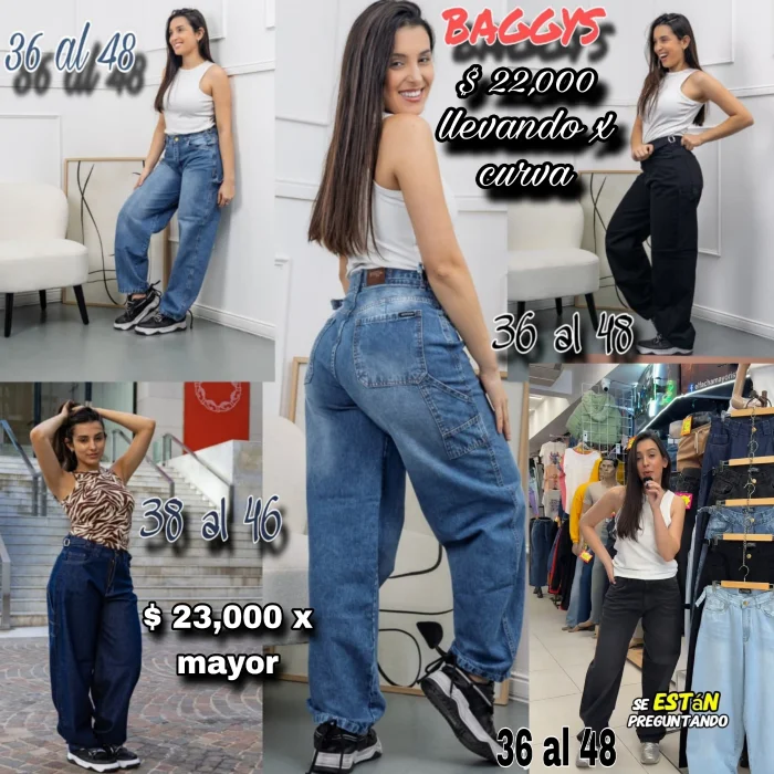 Baggy $22000 por Curva y $23,000 por Mayor
