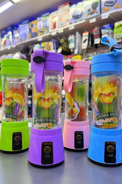 Mini Licuadora Recargable 380ml 6 Aspas