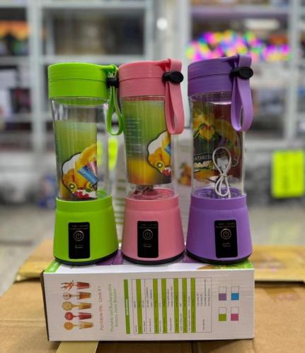 Mini Licuadora Recargable 380ml 6 Aspas