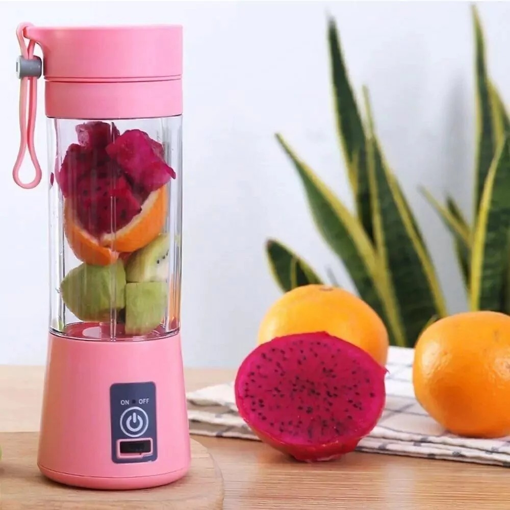 Mini Licuadora Recargable 380ml 6 Aspas - Imagen 2