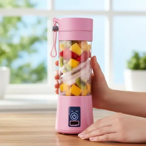 Mini Licuadora Recargable 380ml 6 Aspas - Imagen 4