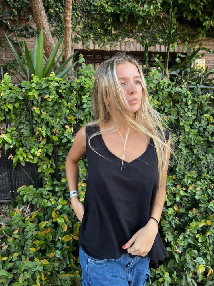 Musculosa Lino sin Volado - Imagen 2