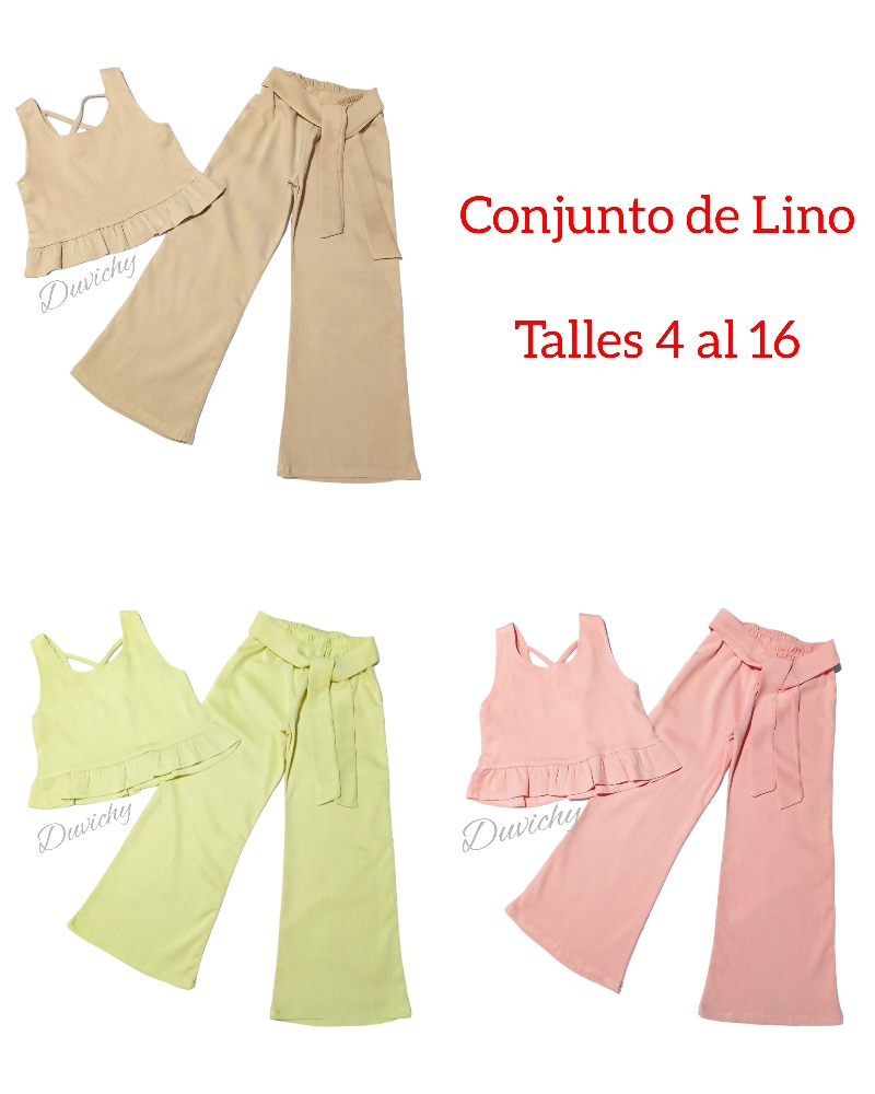 Conjunto de Lino Palazzo y Top - por Pedido - Imagen 3