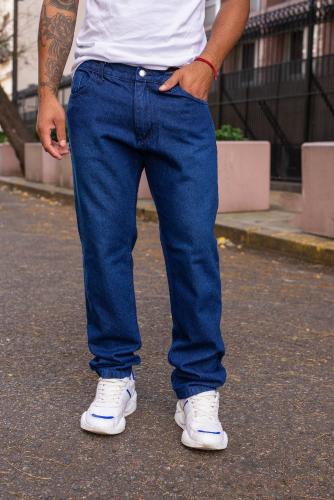 Jean Semi Recto Azul Localizado Hombre - Miniatura 4