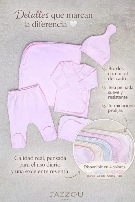Set 5 Piezas con Manta