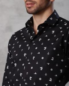 Camisa Estampada Elastizada