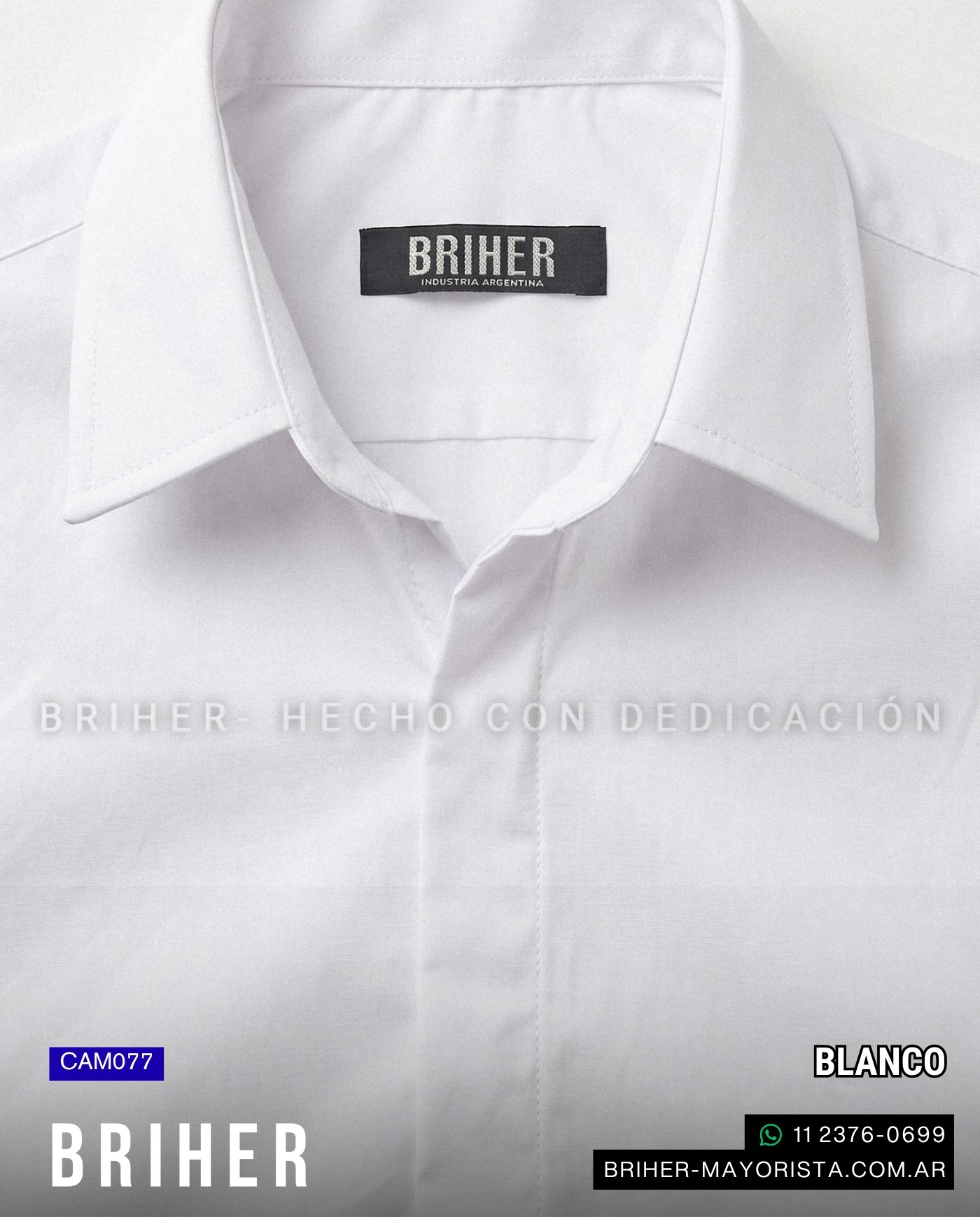 Camisa de Vestir con Tapa Botón - Imagen 2