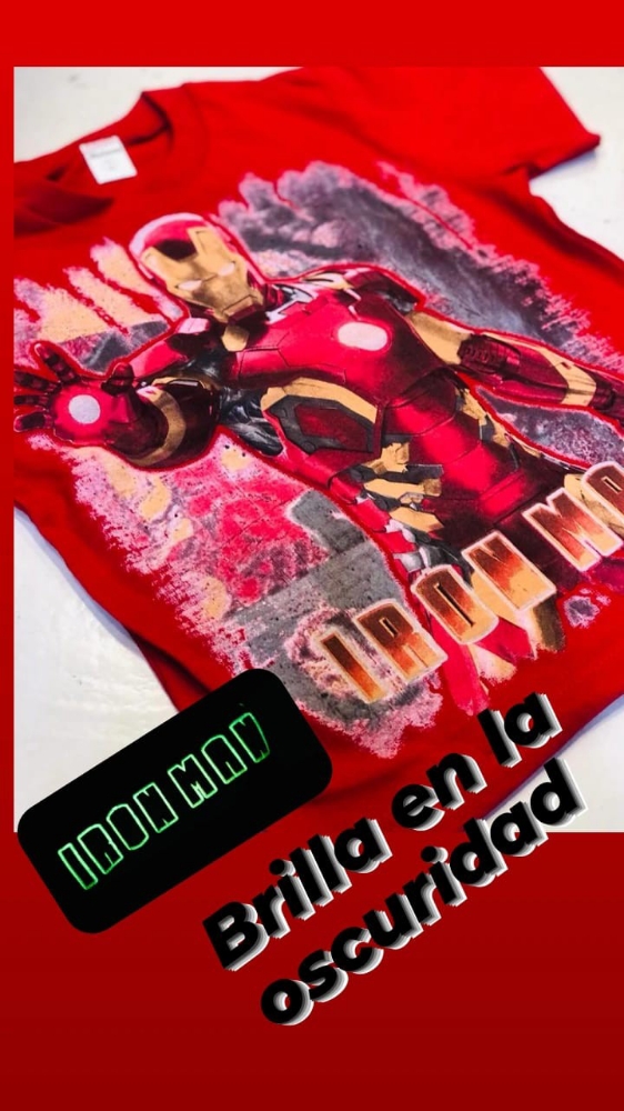 Remeras de Varón , Brillan en la Oscuridad - Imagen 2