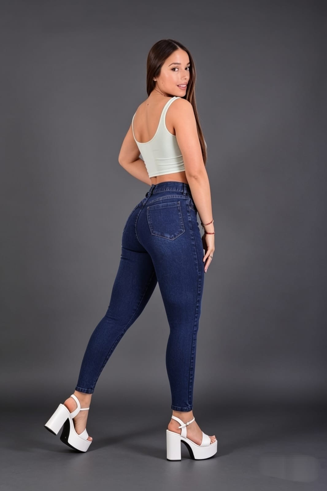 Jeans Lisos Elastizado Excelente Calidad - Imagen 2