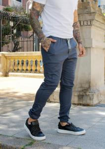 Jogger de Gabardina Azul Escolar  $14000 por Curva X Mayor $ 15,000 - Miniatura 4