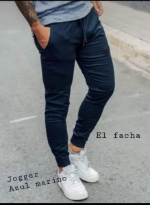 Jogger de Gabardina Azul Escolar  $14000 por Curva X Mayor $ 15,000