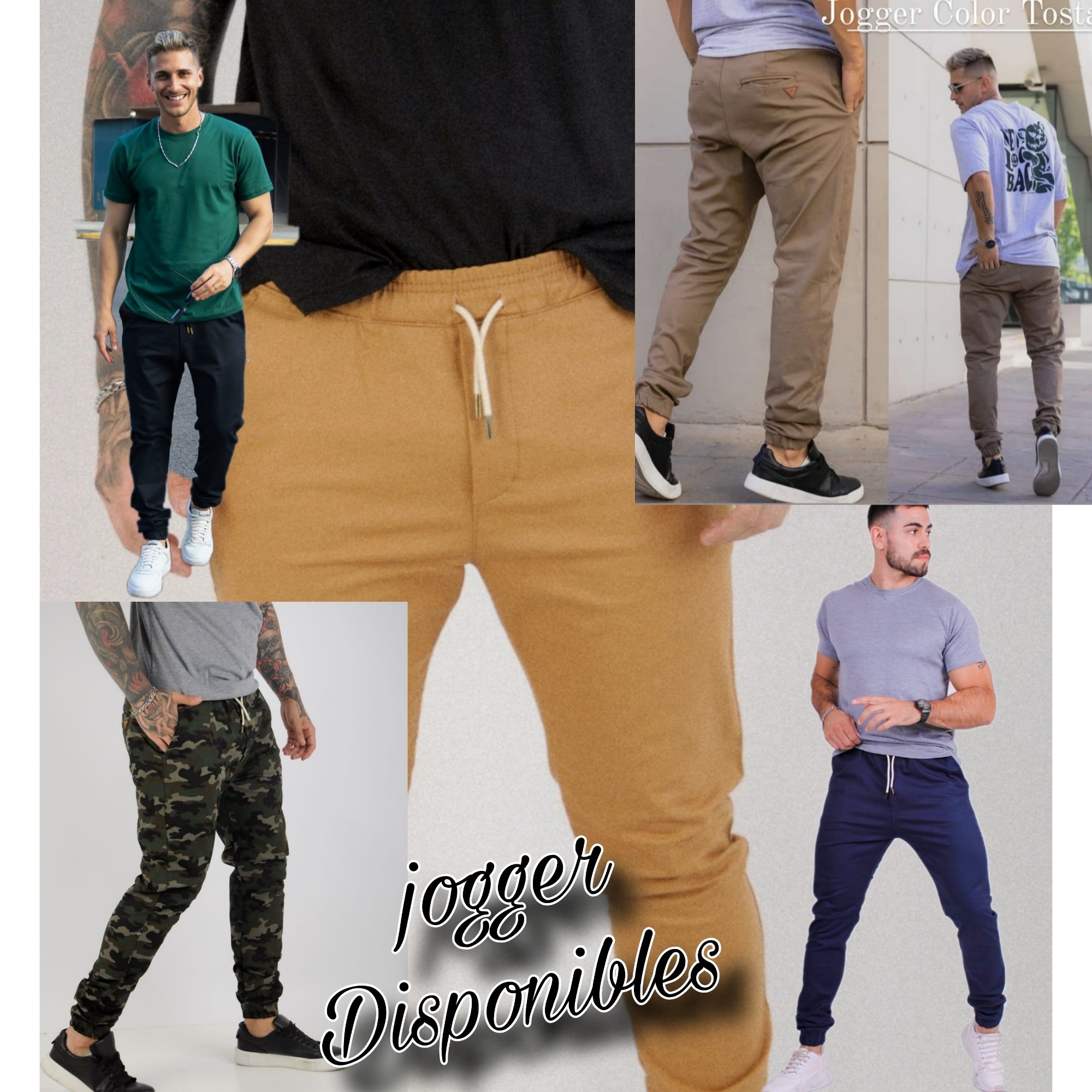 Jogger de Gabardina Elastizada Talles Especiales - Imagen 3