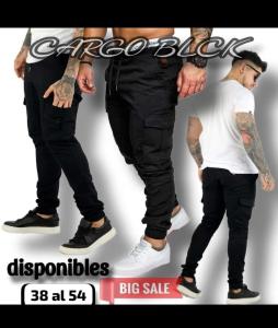Cargo Black Elastizado Talle Especial 50,52 y 54