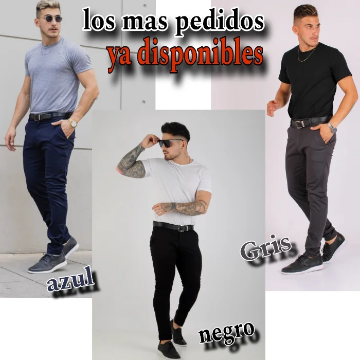 Pantalones Chino Talles Especial 100 Calidad D Gabardina Importada Elastizada (china)