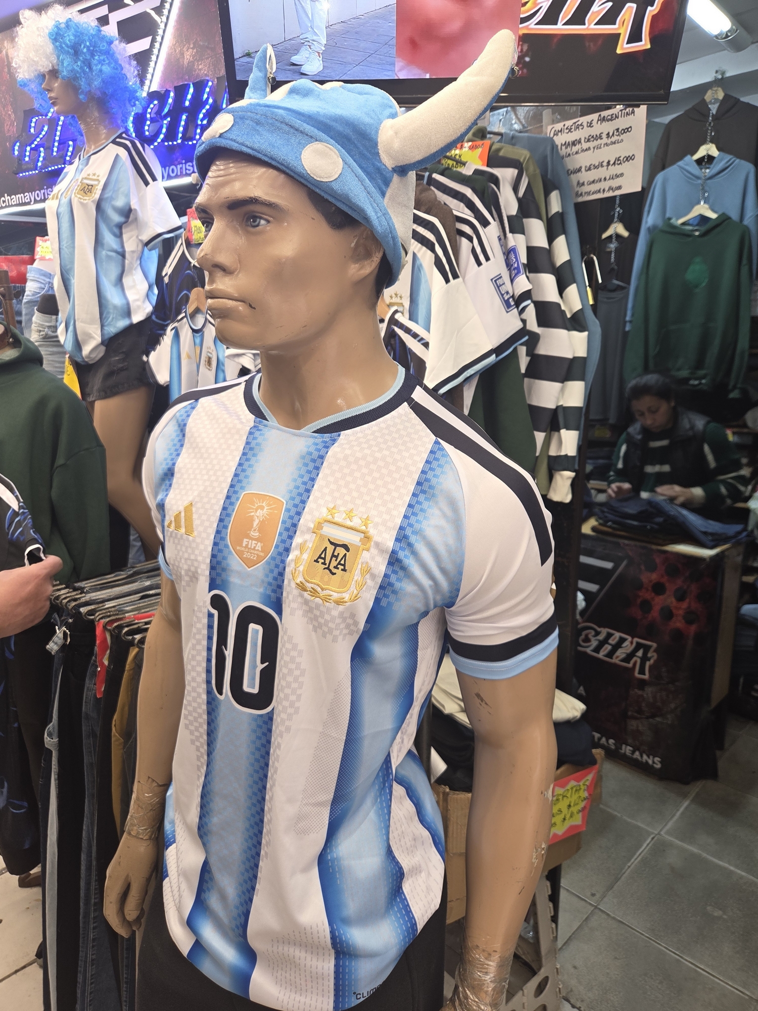 Camisetas de Argentina Nacional Bordadas Llevando 1 Pack de 10 Ahora a $ 15,000 C/u - Imagen 2