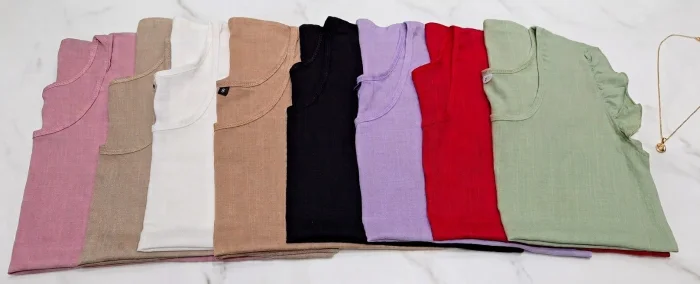 Blusa de Lino con Volado