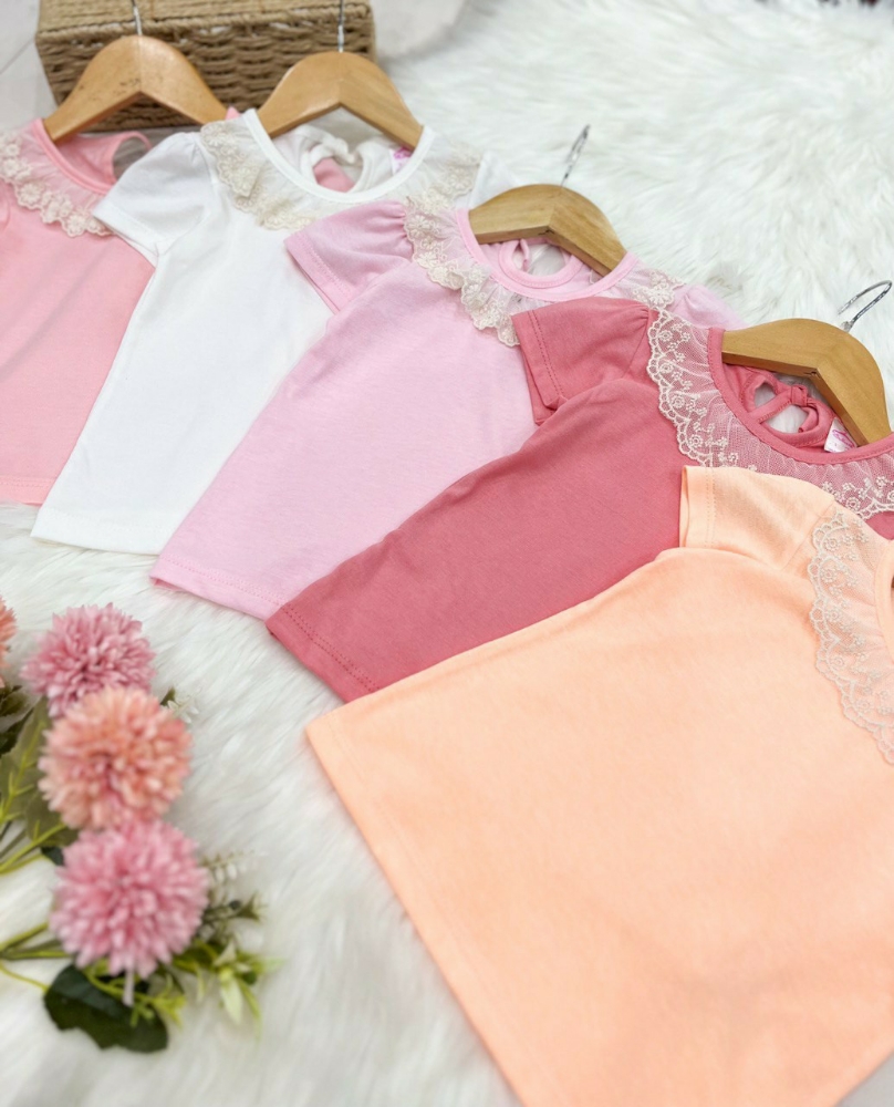 Remera con Puntilla de Broderie Bordado - Imagen 3