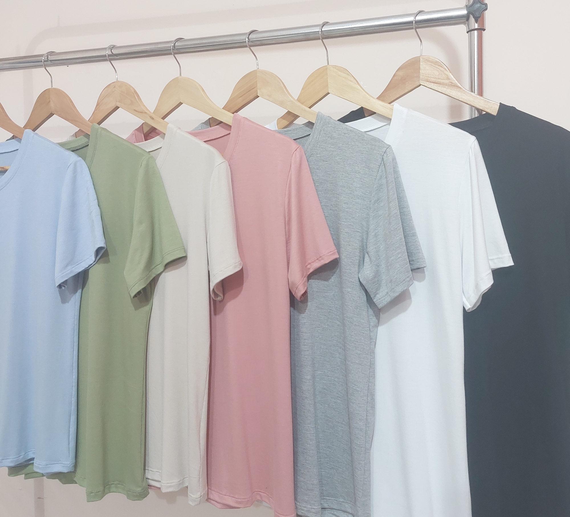 Remera Modal Viscosa Liso "cuello O" - Imagen 2