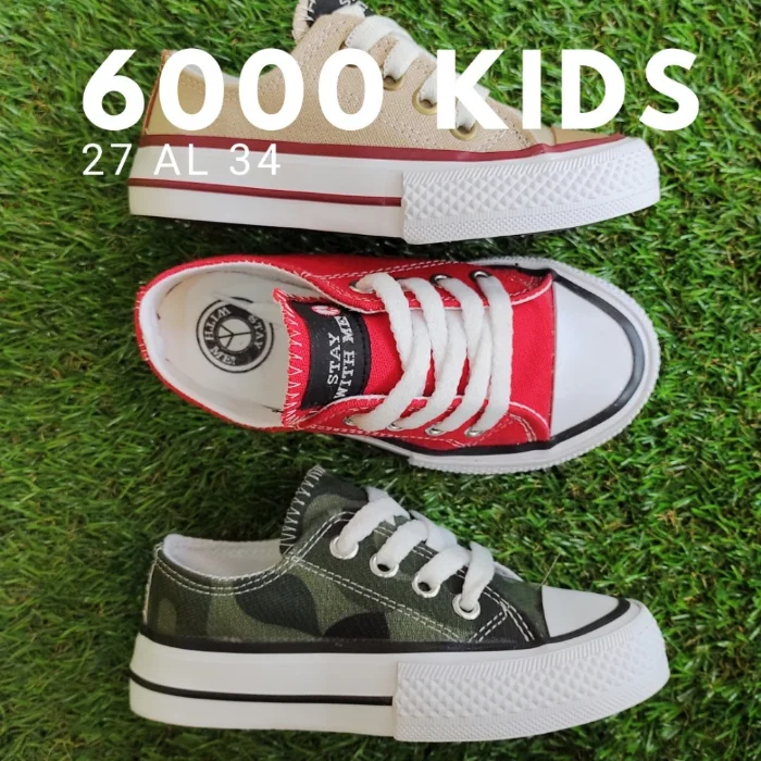 Zapatilla Estilo Converse Infantil (art 6000 Kids)