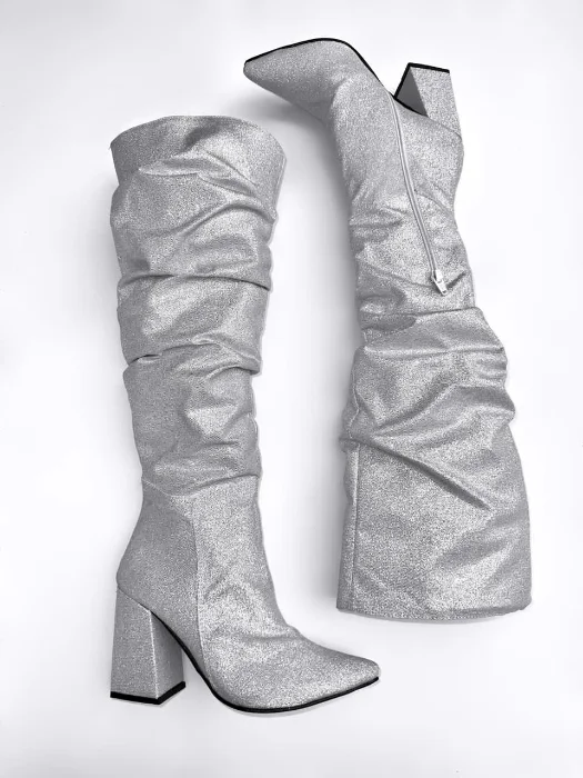 Art Luna Botas Arrugadas Gliter