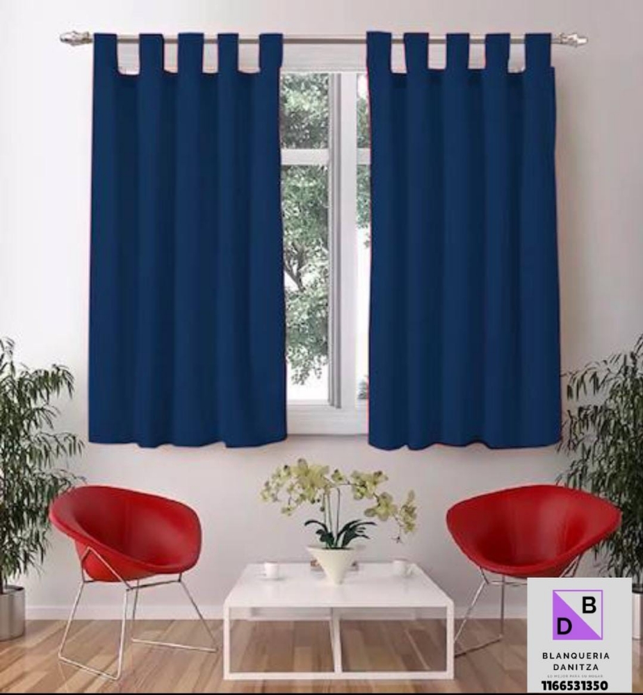 Cortinas de Ambiente Lisas Medianas Tropical - Imagen 3