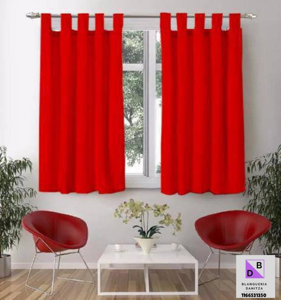 Cortinas de Ambiente Lisas Medianas Tropical - Imagen 4