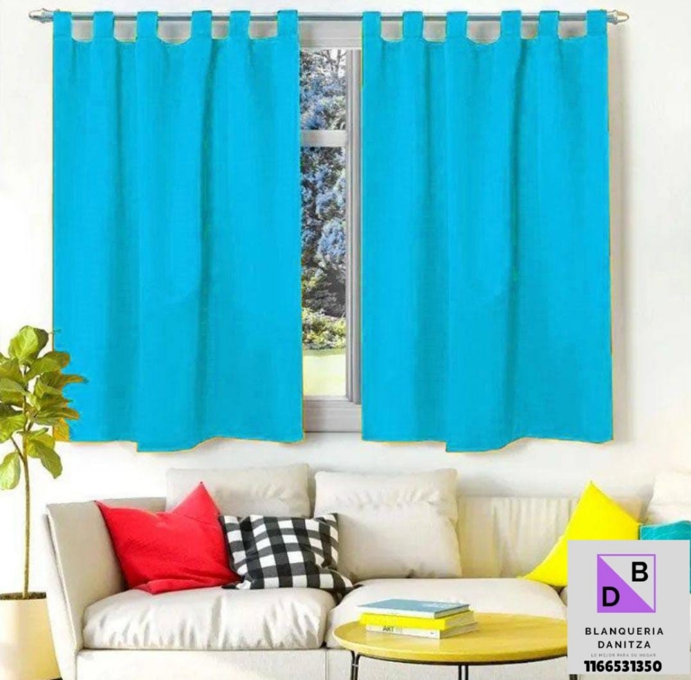 Cortinas de Ambiente Lisas Medianas Tropical - Imagen 7
