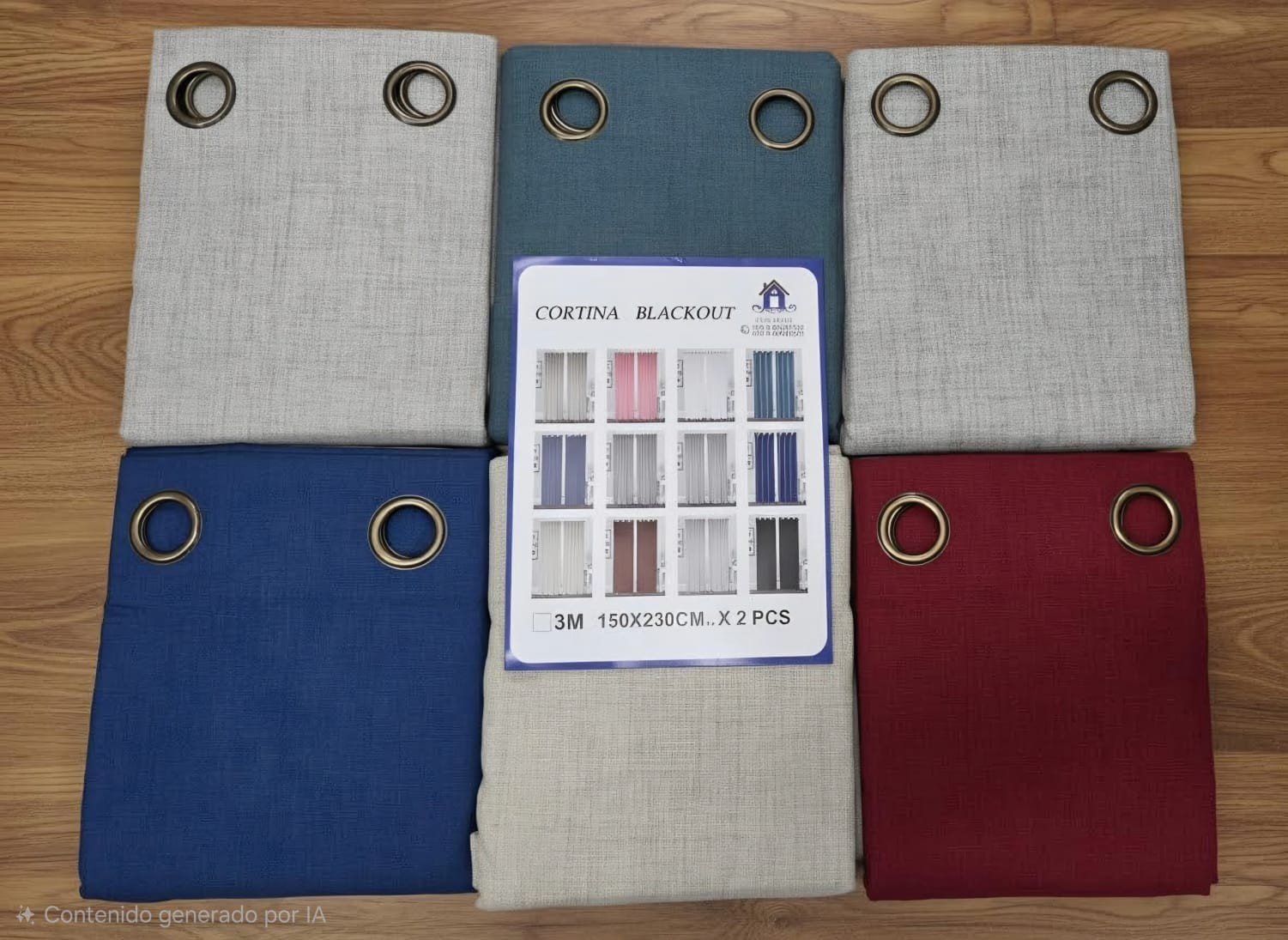 Cortinas Blackout
marca  Casa Chile 
pesadas 
son Engomadas 
con Aros - Imagen 4