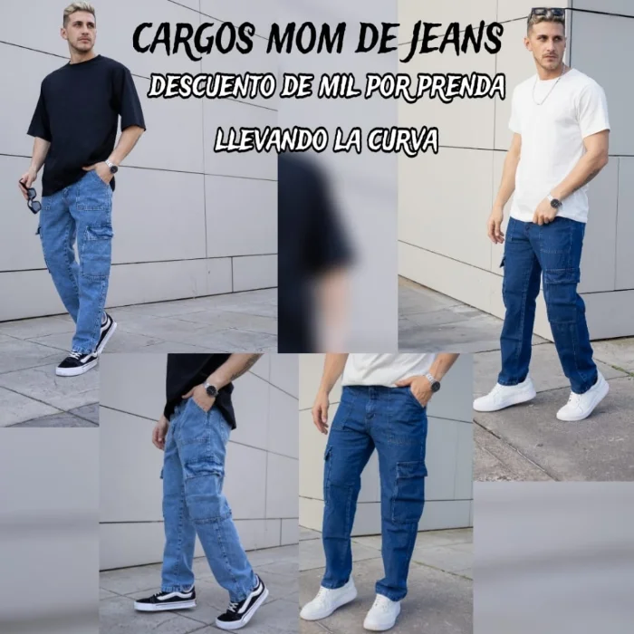 Cargos Mom de Jeans Ahora  X Curva $ 18,000 X Mayor  $ 19,000
