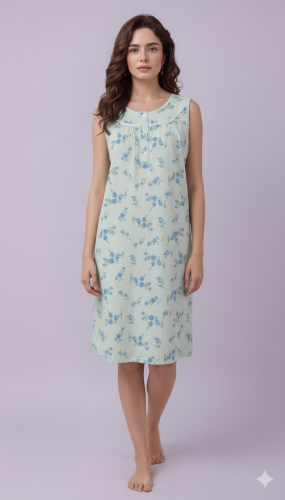 Camisón Señora sin Manga Puro Algodón 48-60