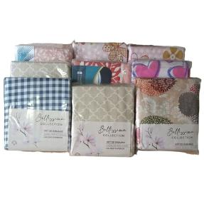 Juego de Sabana 2 1/2 Microfibra Cotton Touch Lisas/estampadas