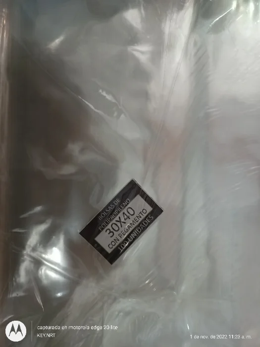 Bolsas Polipropileno con Adhesivo 30x40