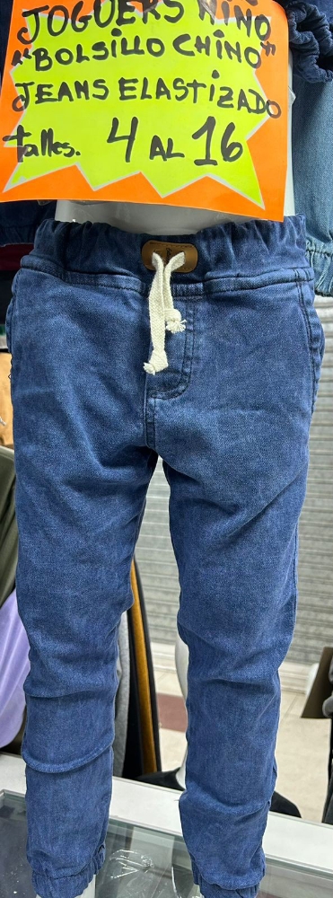 Joggers Niño Jeans Colegial Bolsillo Chino - Imagen 3