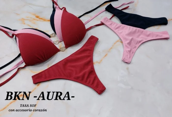 Bikinis Tasa Soft Aura con Accesorio Corazón