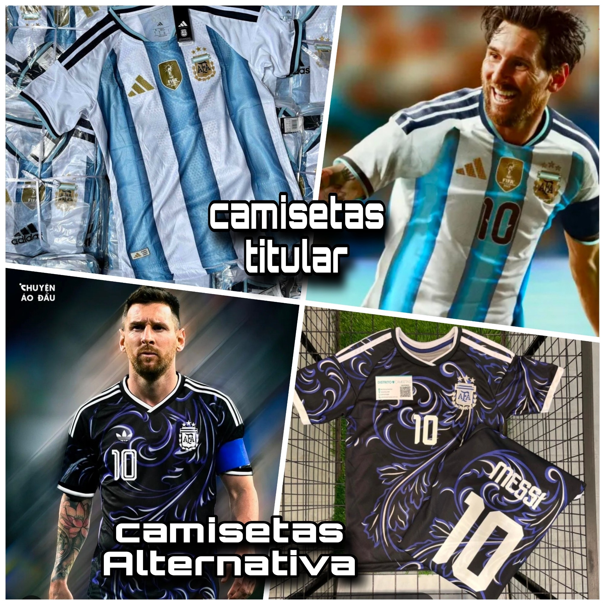 Camiseta Argentina Premiun 5g Titular Versión Jugador Pack X 50 $220,000 - Imagen 1