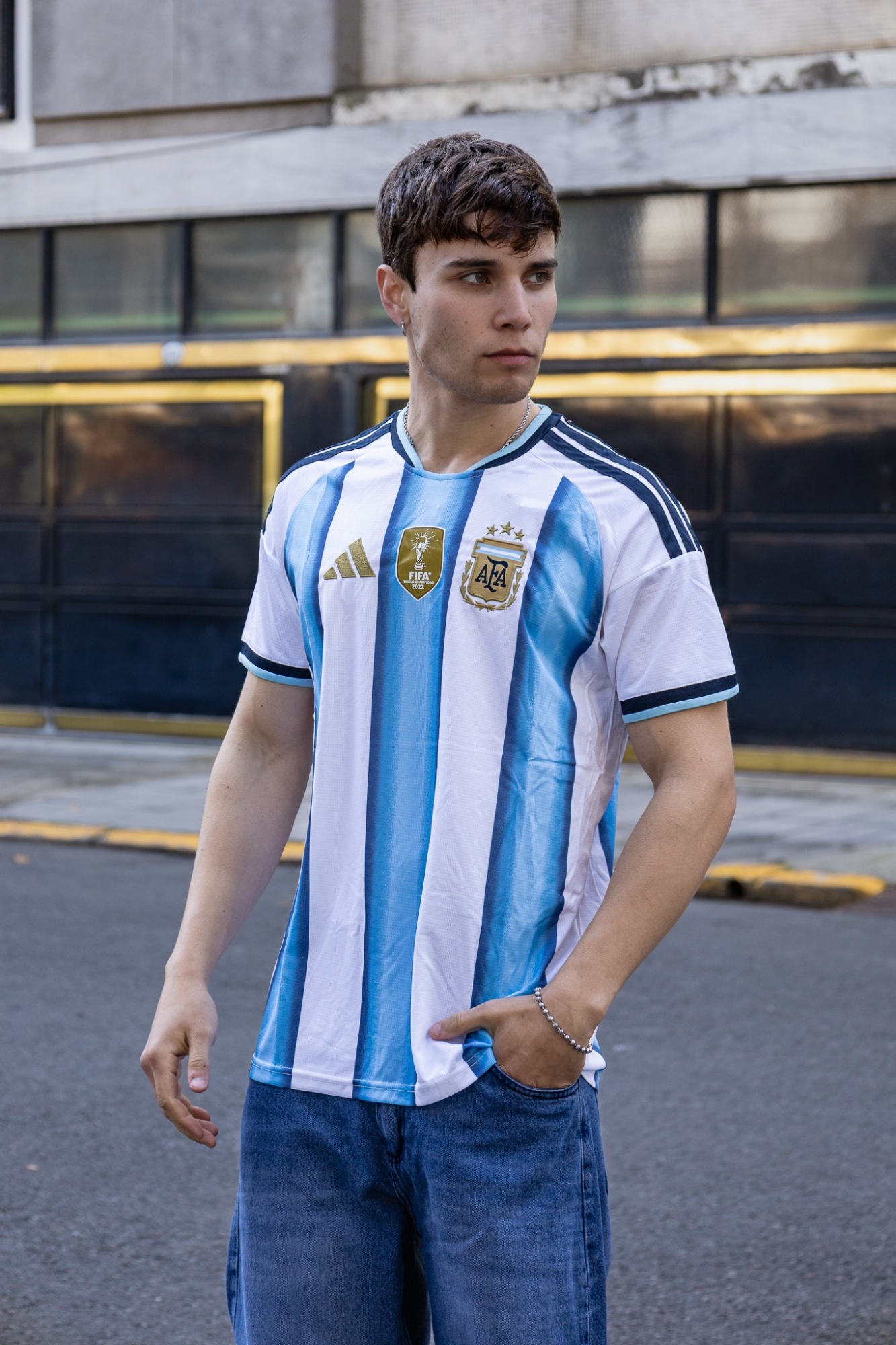 Camiseta Argentina Premiun Original Versión Hincha Pack X 10 a $29,000 C/u - Imagen 3