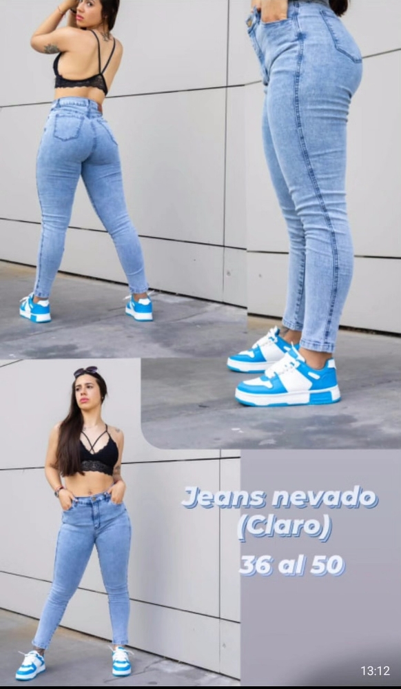Jeans Colegial Azul y Azul Oscuro, Llevando Curva $17000 C/u X Mayor $ 18,000 - Imagen 8