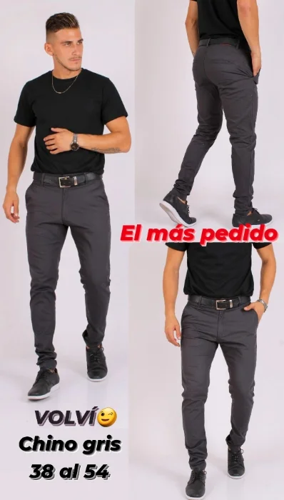 Pantalon  Chino de Gabardina Importada Elastizada X Curva $ 19,000 X Mayor $ 20.000